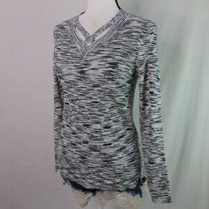 Rim Rogers | Ribbed Knit Long Sleeve Sweater Small